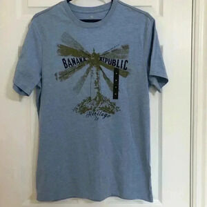 Banana Republic Blue Graphic Tee NWOT Size  Medium